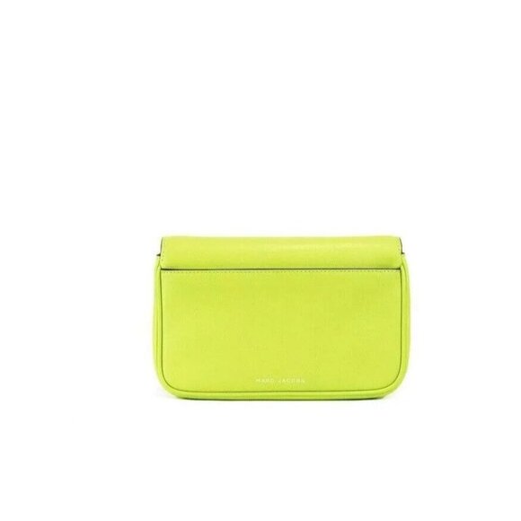 Marc Jacobs The J Green Glow Smooth Leather Shoulder Crossbody Handbag Purse - Picture 2 of 13